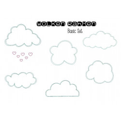 Wolken Rahmen Doodle & Satin